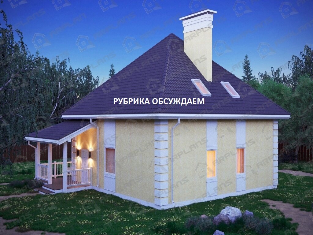 Ужасный внешний вид, обзор двухэтажного блочного дома 9х9 м | My Cottage |  Дзен