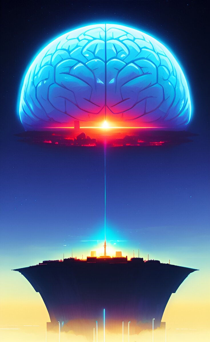 Мозг ENTJ :) по мнению нейросетки. 