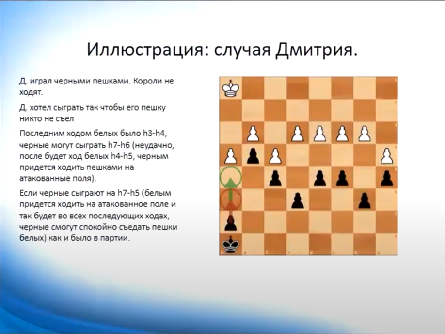 Время когда рассматривается случай Дмитрия 3:44:40 
