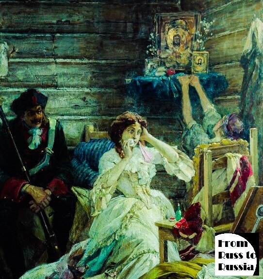 «Мария Гамильтон перед казнью».  Павел Сведомский, 1904 г.