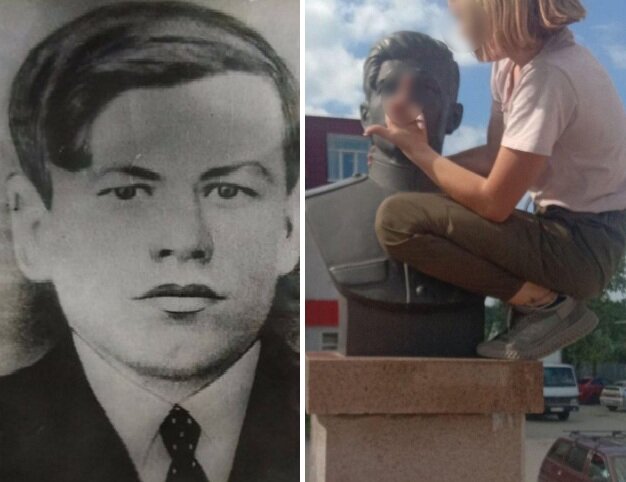 Фотография героя (слева) и современная реальность (справа). Источник: https://sun9-53.userapi.com/c846017/v846017988/45f73/fldF4guPt-I.jpg