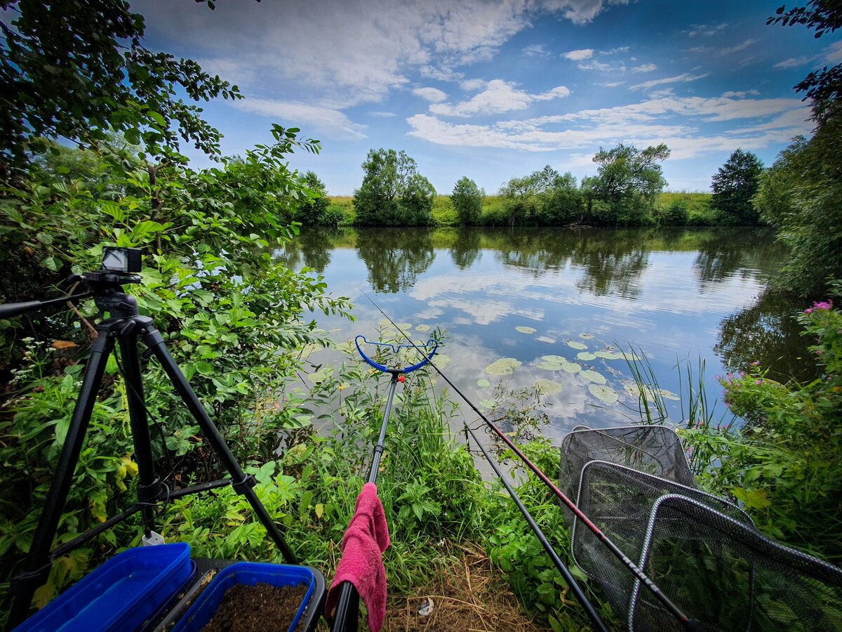 Поймали когда не клюёт. Рыбалка на фидер на малой реке. Ловля леща