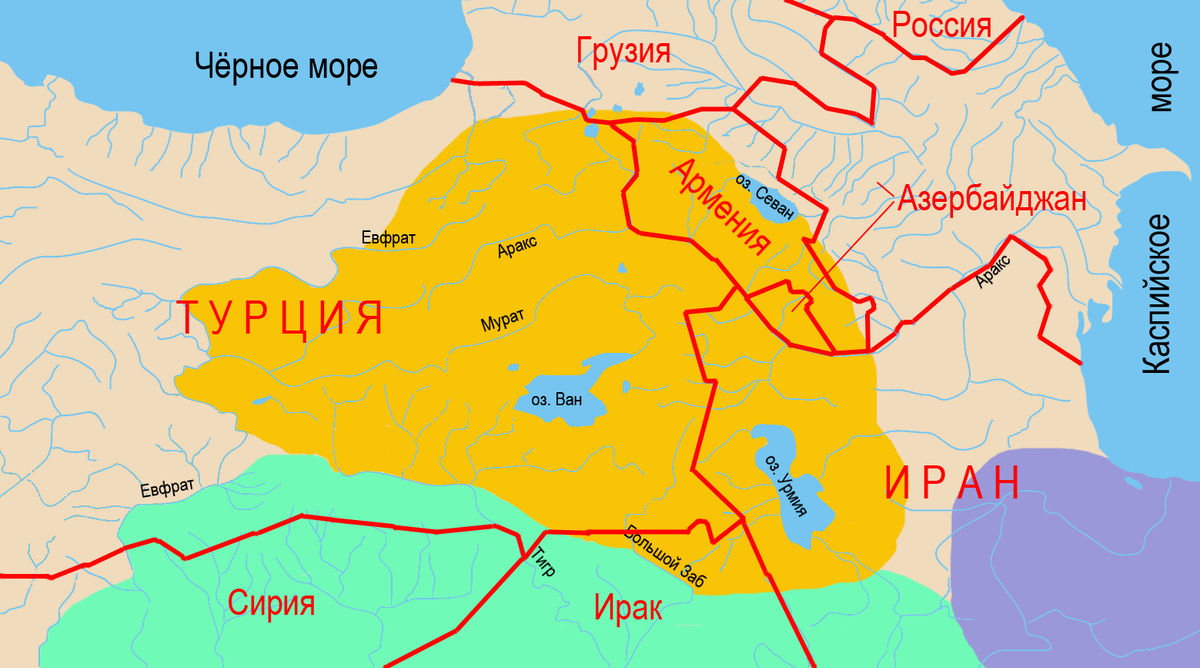 Карта урарту армения