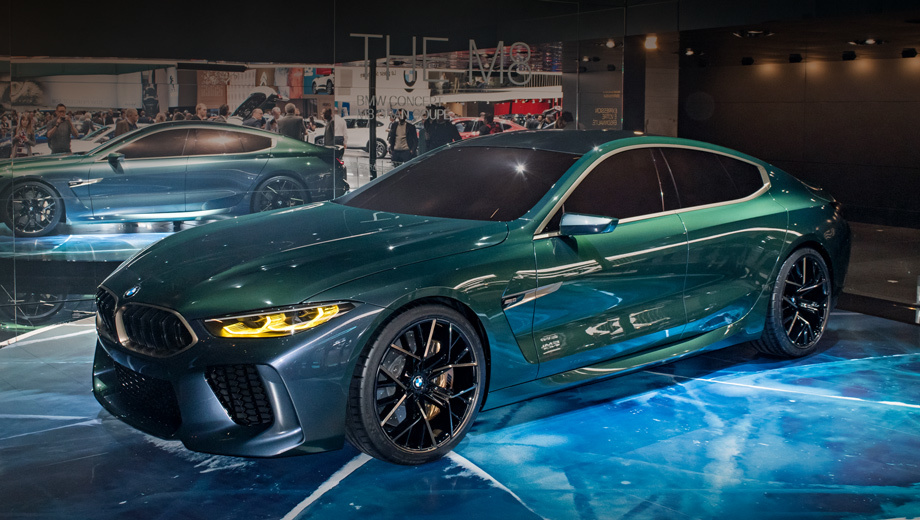 BMW M8 Gran Coupe был представлен в 2018 году . Это большой седан с мощностью около 600 л.с. Зеленый цвет кузова меня просто поражает. Да и сама концепция очень агрессивная и раскошенная. фото с яндекс картинок