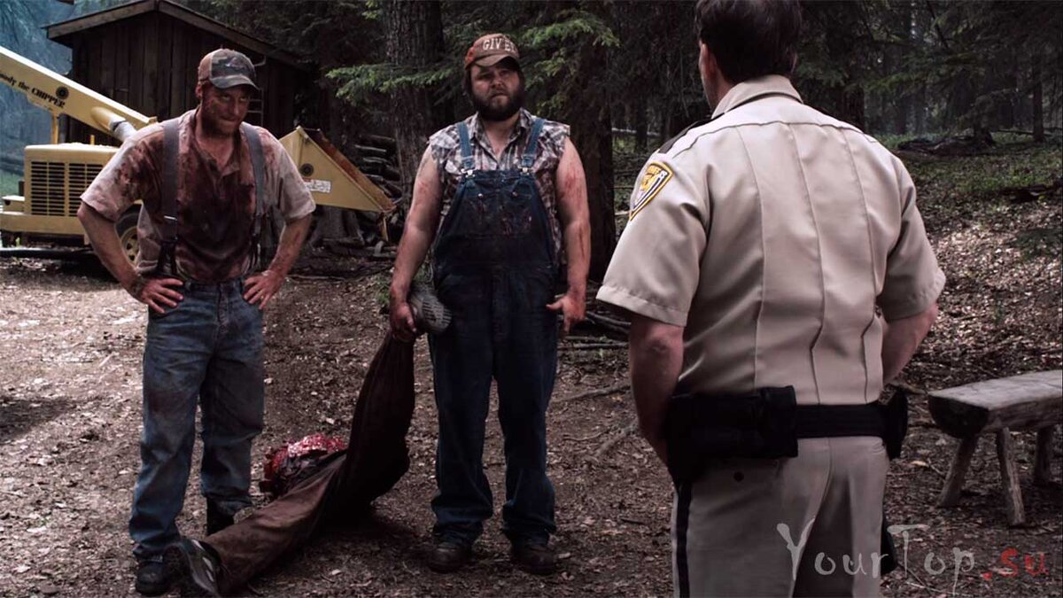 Друзья  Дейл и Такер попавшие в очень не приятную ситуацию.