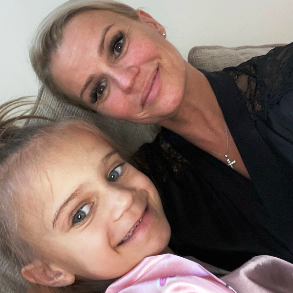 Керри Катона и её 6-ти летняя дочь Дилан