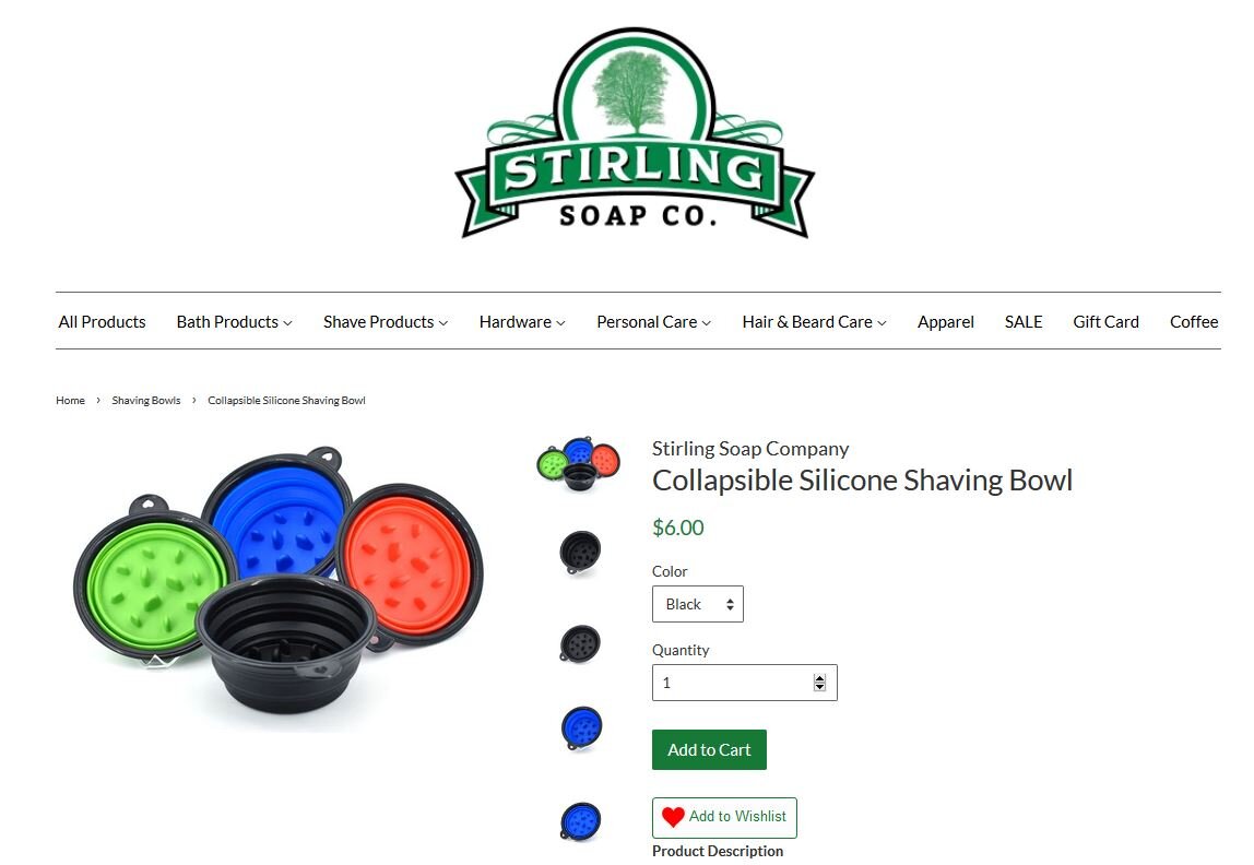 Скриншот с официального сайта Stirling Soap