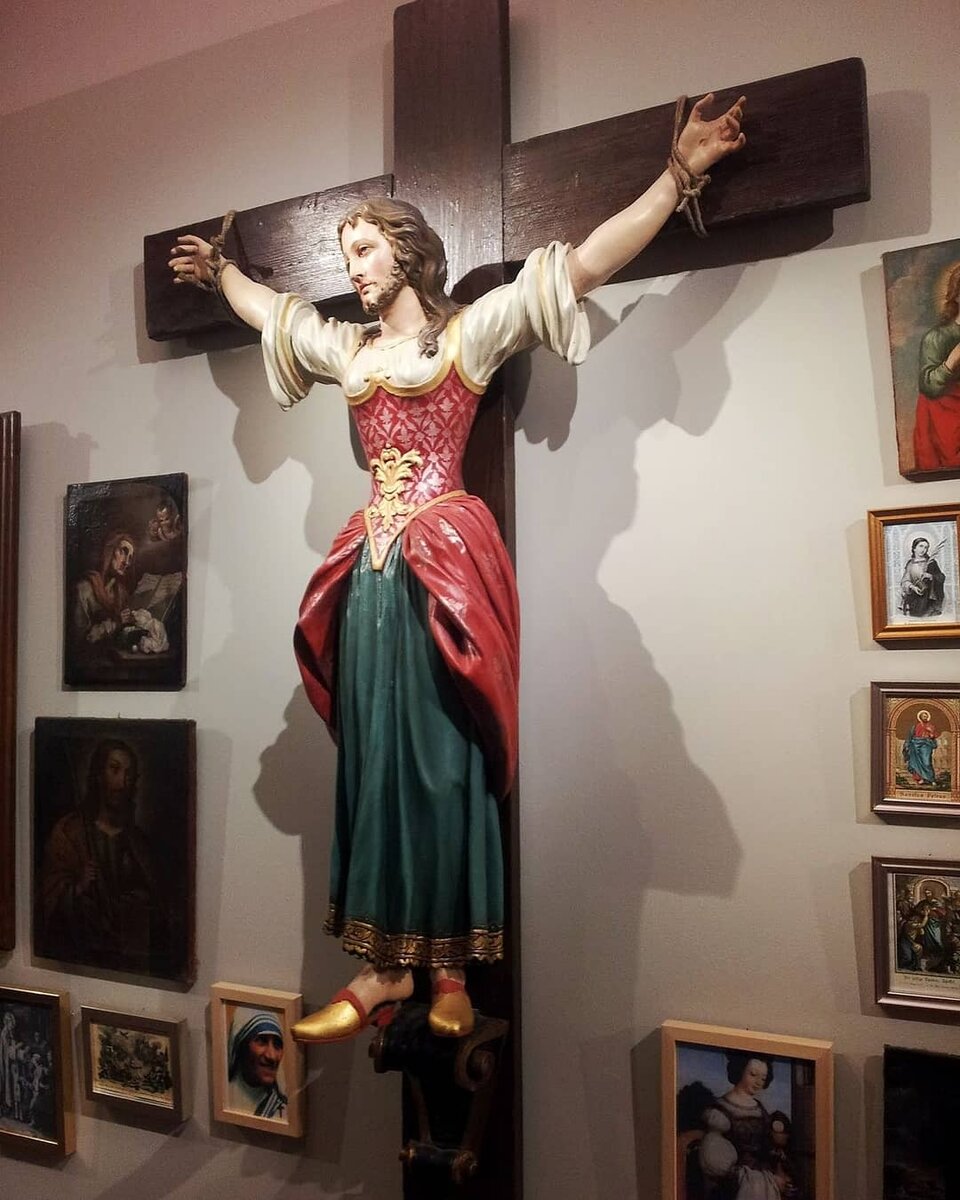 Святая Вильгефортис из музея в Грац-Зекау, Австрия 