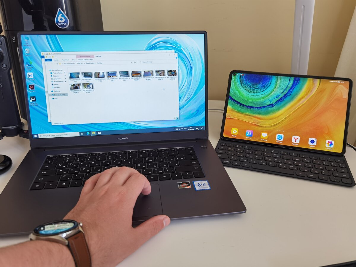 Huawei matebook d15 и Huawei matepad pro 
