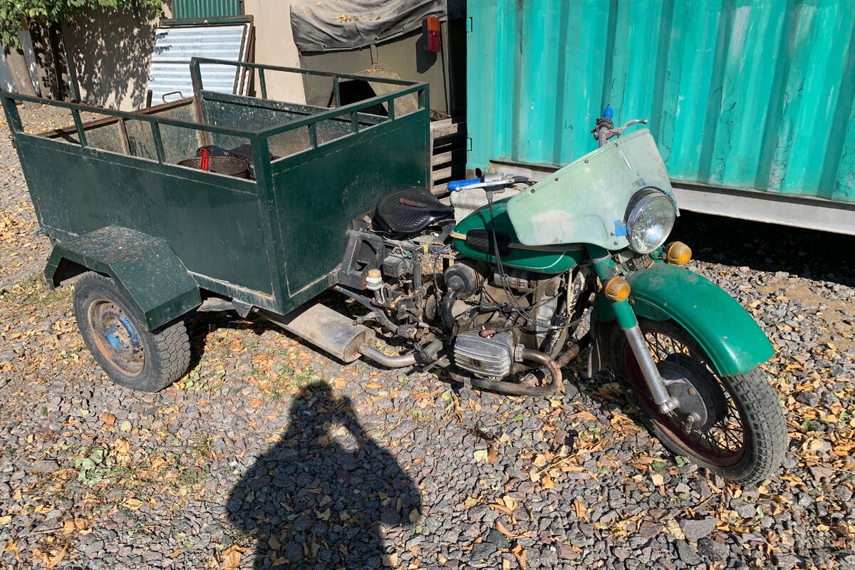 Сделал вездеход для деревни из старого мотоцикла 