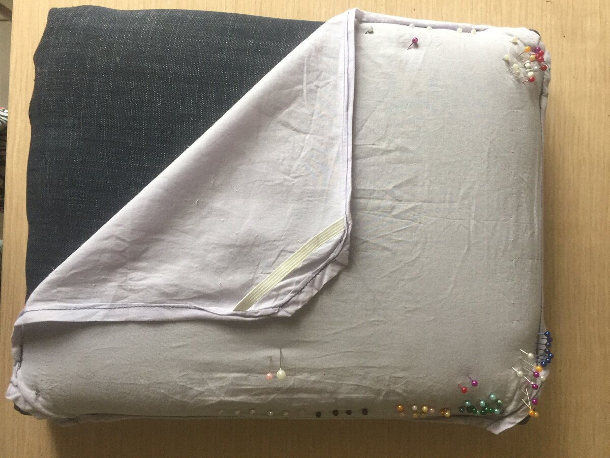 Моя подушка для макраме.