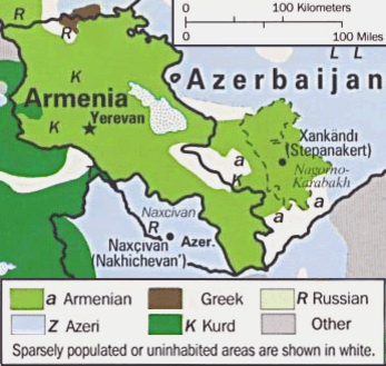 Этнические группы в регионе в 1995-м году