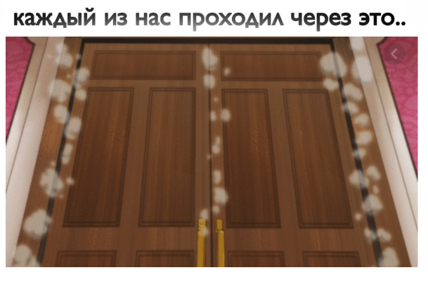 мем с дверью