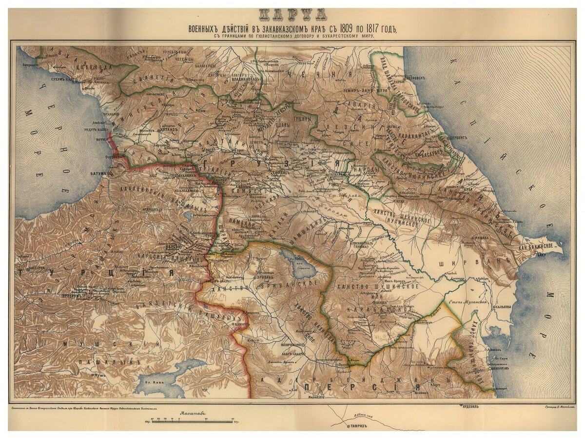 Российская карта где наглядно указанно Эриванское Ханство про которое как раз и говорил Ильхам Алиев 