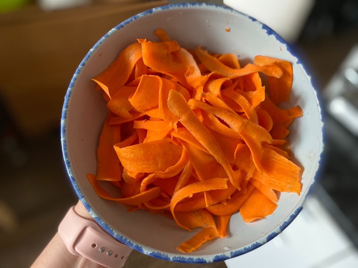 Вот такие слайсы моркови у вас должны получиться