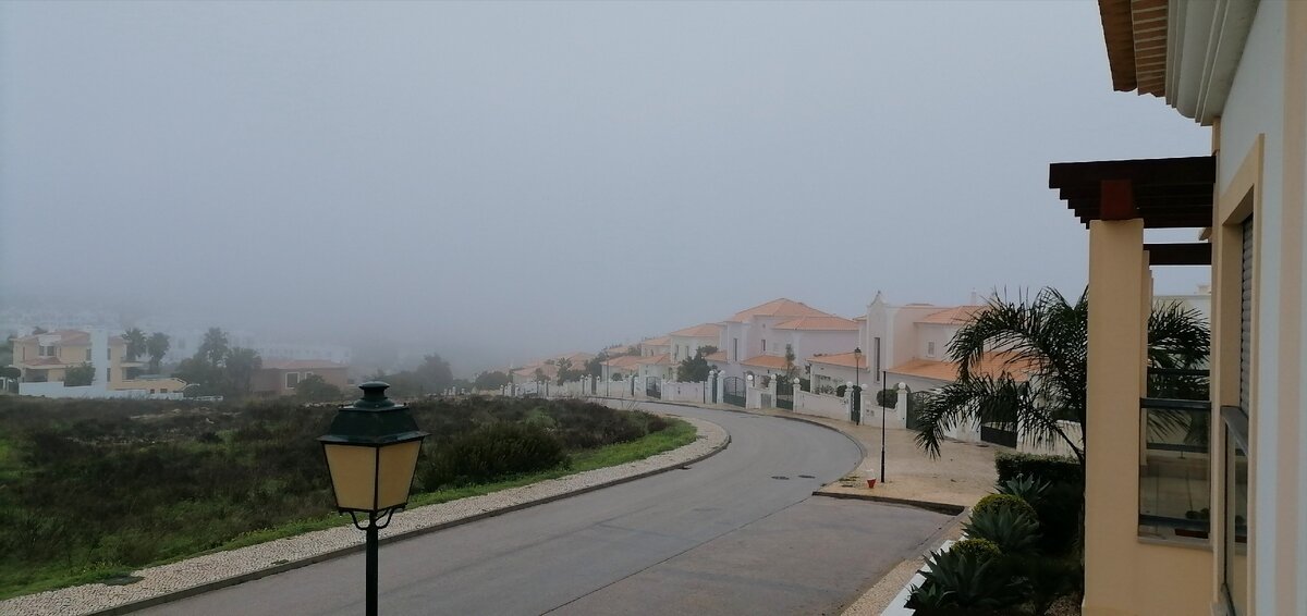 Фото сделано мной. Сегодня густой туман 