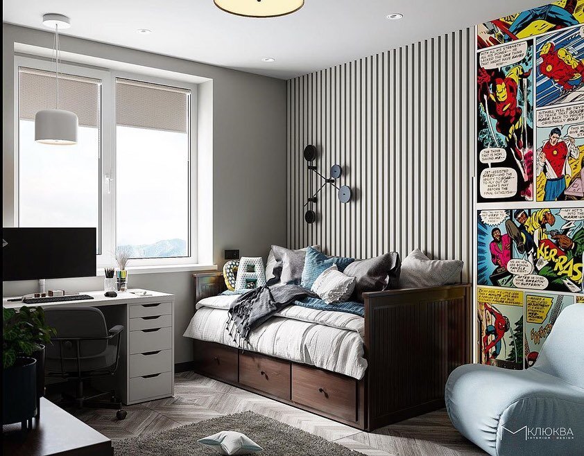 Дизайн спальни 9 кв.м фото: цвета оформления, мебель и стиль