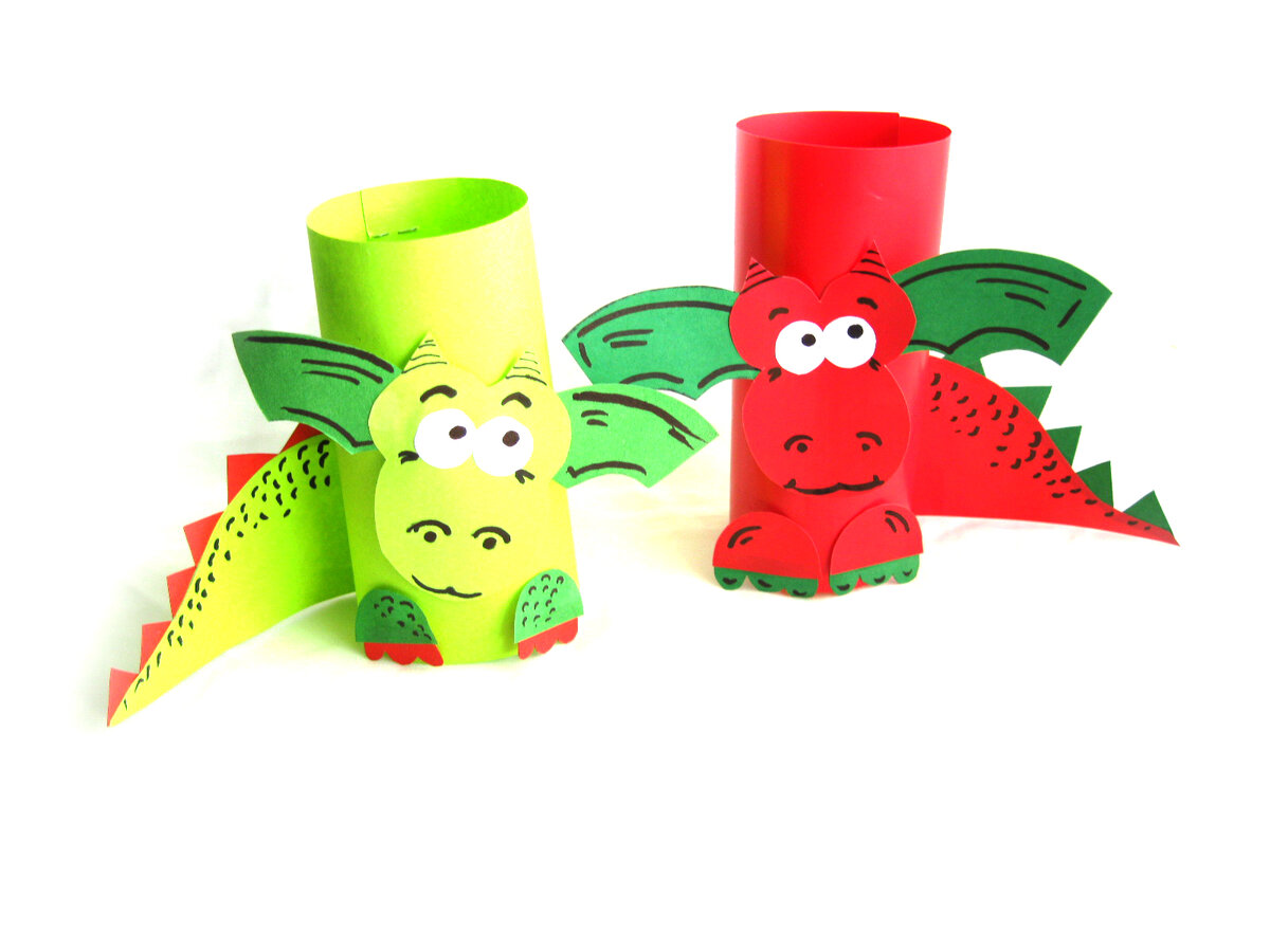 Бумажные драконы своими руками