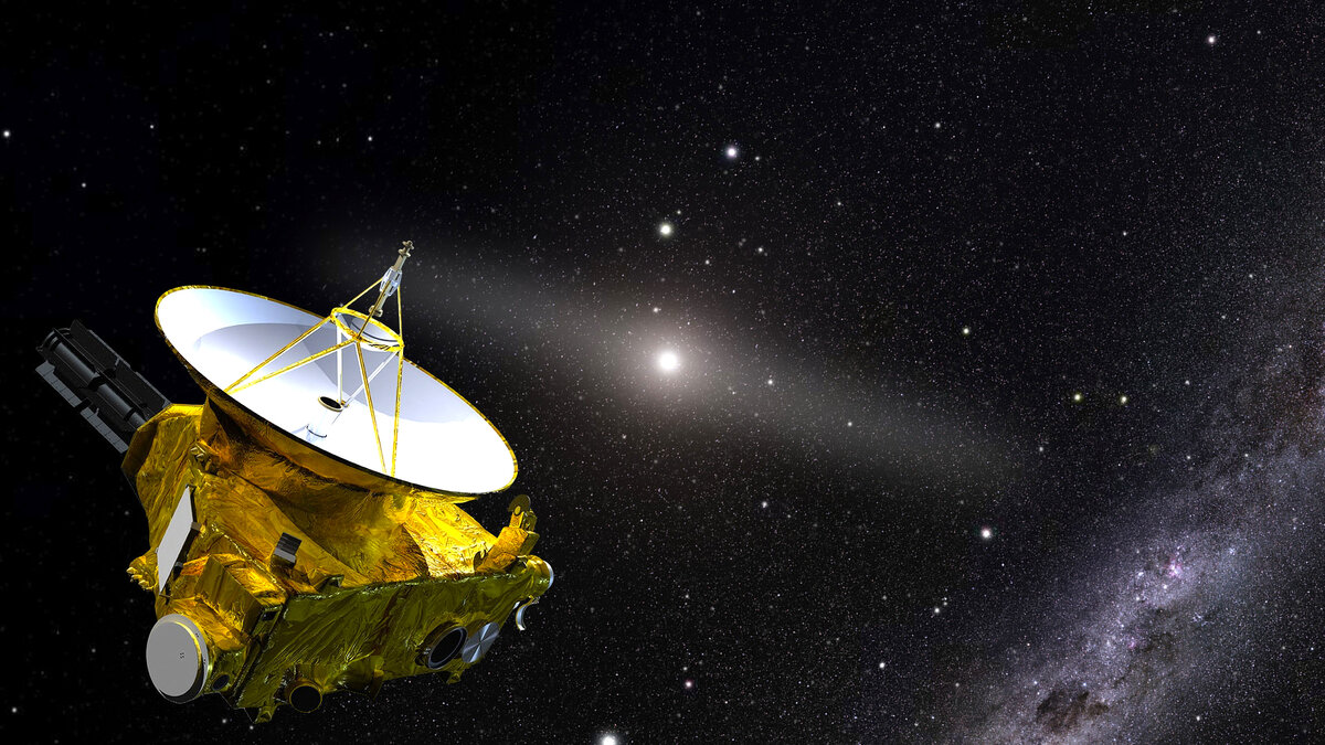 На иллюстрации этого художника показан космический корабль НАСА New Horizons во внешней части Солнечной системы. Фото: Джо Олмстед / STScI