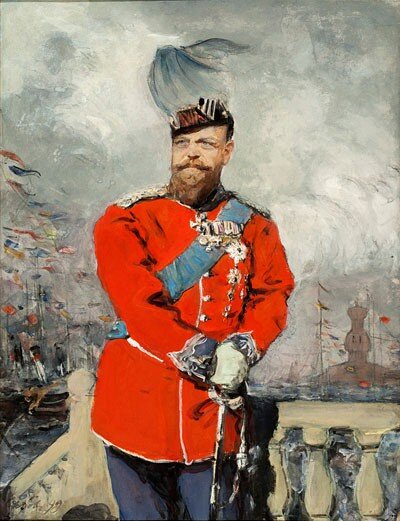 Картина В. А. Серова, "Александр III" 1899 года