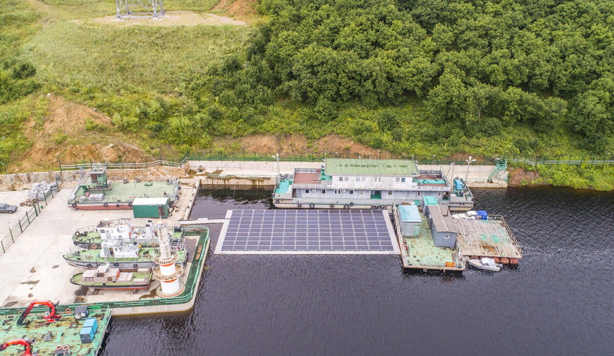 Наплавная солнечная электростанция на Нижне-Бурейской ГЭС