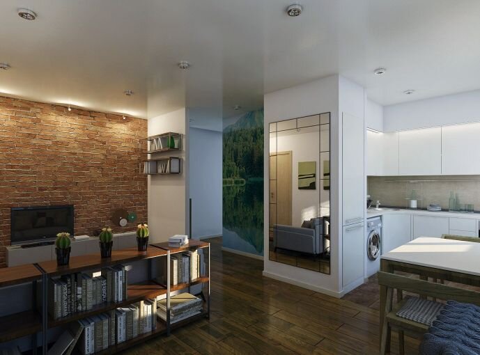 Белый цвет визуально расширять пространство