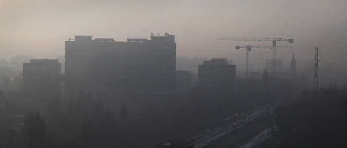 Фото смога над городом