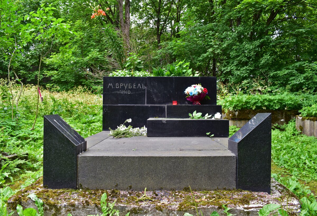 Могила врубеля на новодевичьем кладбище на схеме