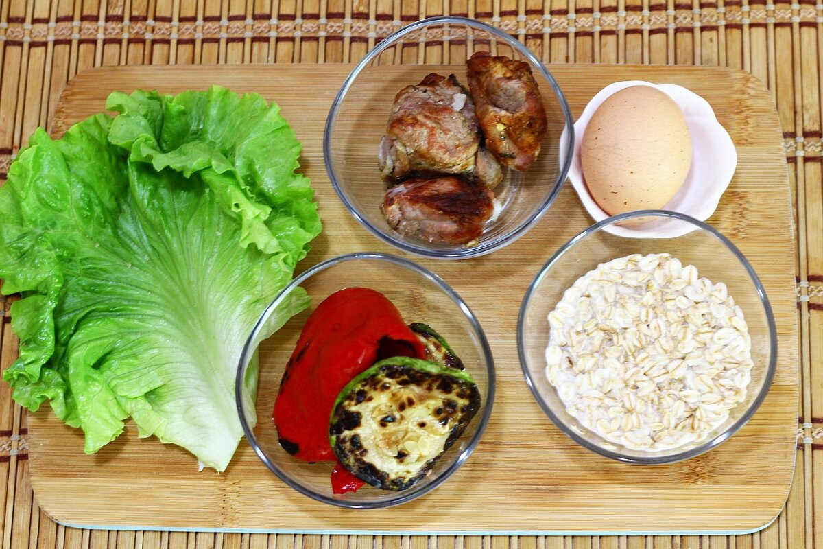 Хлопья с молоком я смешала заранее