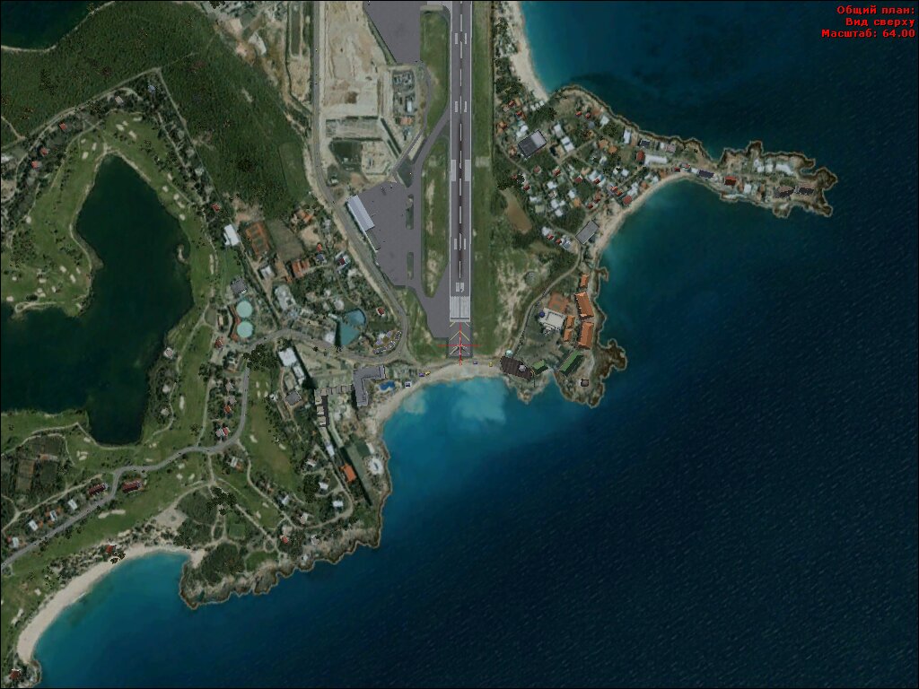 Аэропорт на острове Синт-Мартен...