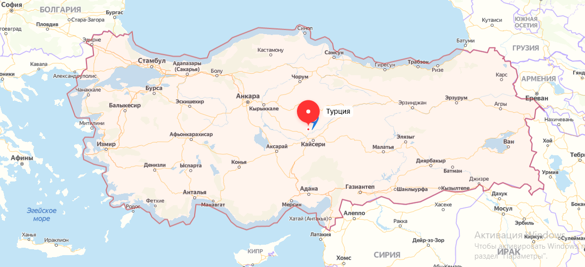 Расположение на карте мира