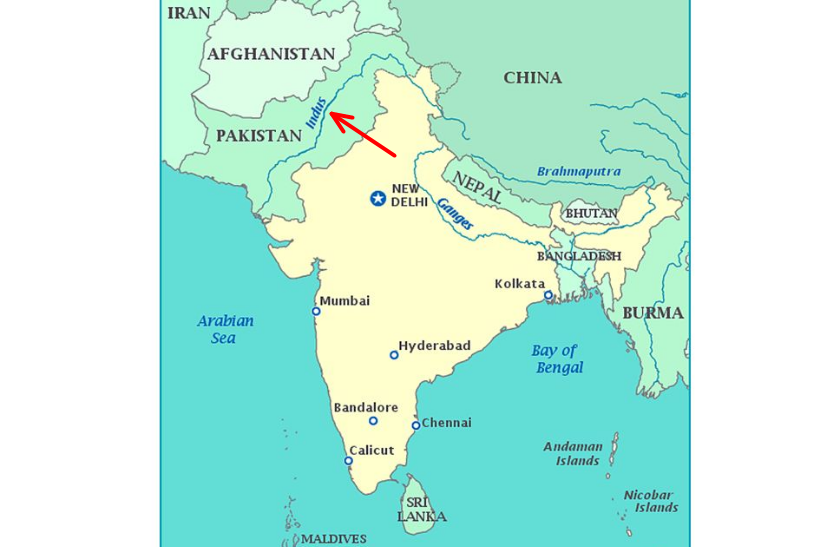 Индии протекают реки. Река инд на карте. Река инд в Индии на карте. Реки инд и ганг на карте.