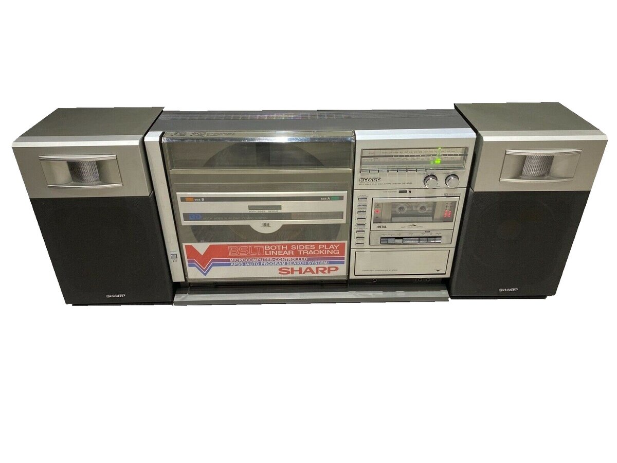 Sharp VZ3000 с вертикальным виниловым проигрывателем Prophetmaster