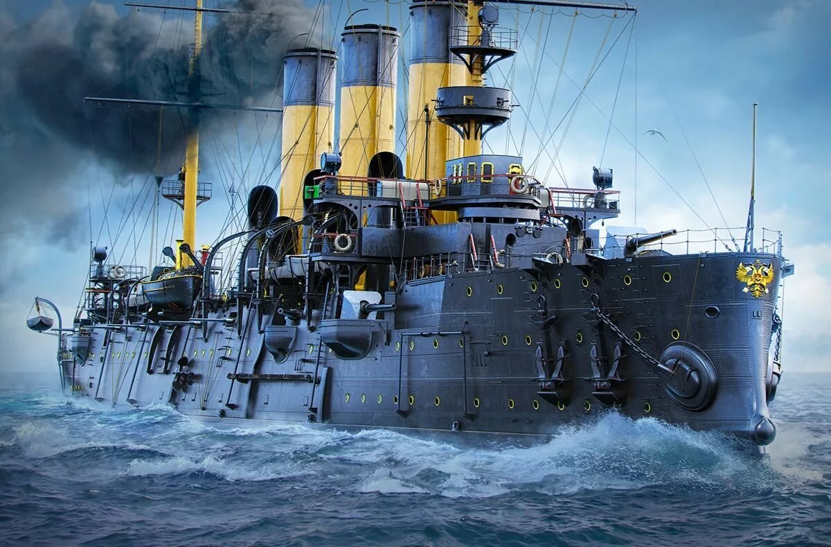 Крейсер "Аврора" рубеж 19-20 века