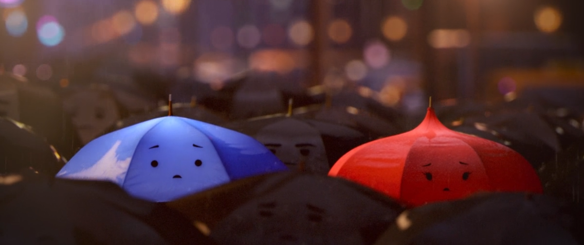 Кадры из мультфильма "Синий зонтик"