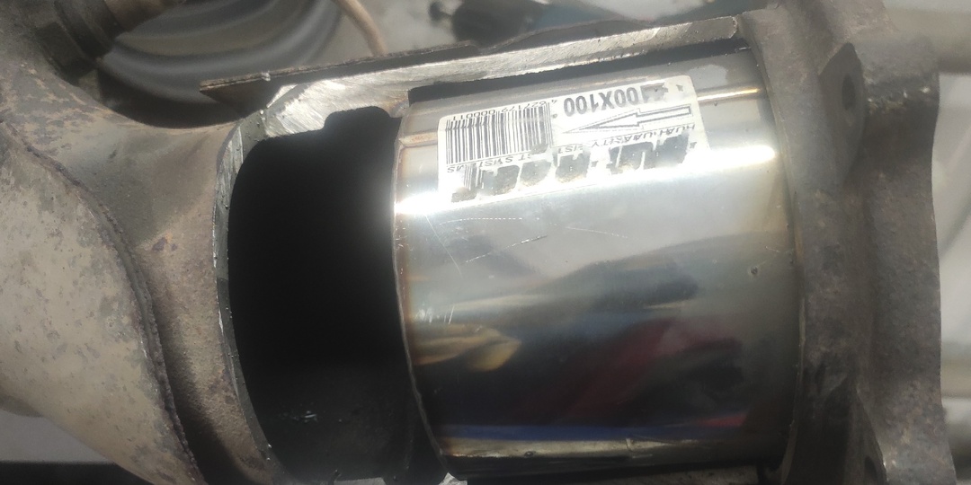 УСТАНОВКА ПЛАМЕГАСИТЕЛЯ ВМЕСТО КАТАЛИЗАТОРА