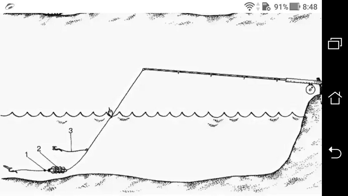 Донная удочка схема