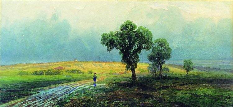 "После проливного дождя" Фёдор Васильев (1870)