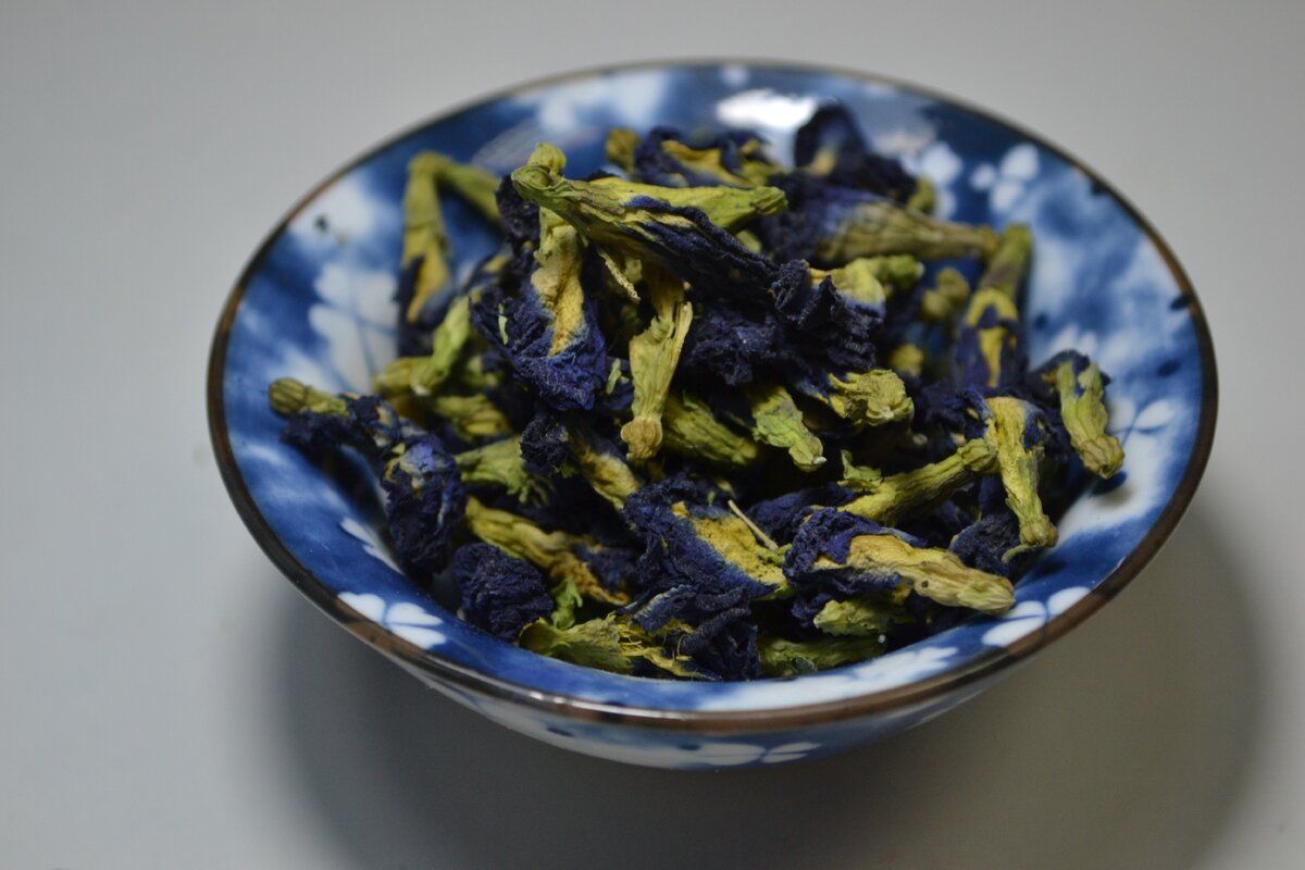 Китайский чай синего цвета название и фото
