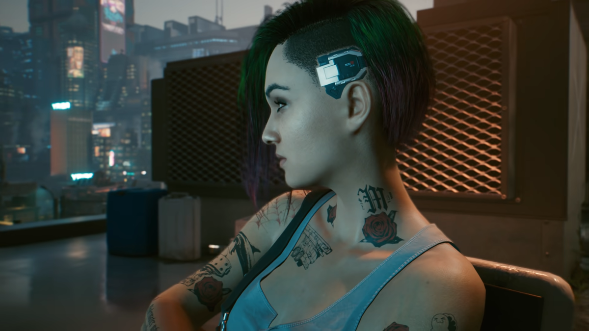 Скриншот из игры cyberpunk 2077