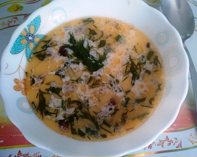 Суп из форели со сливками