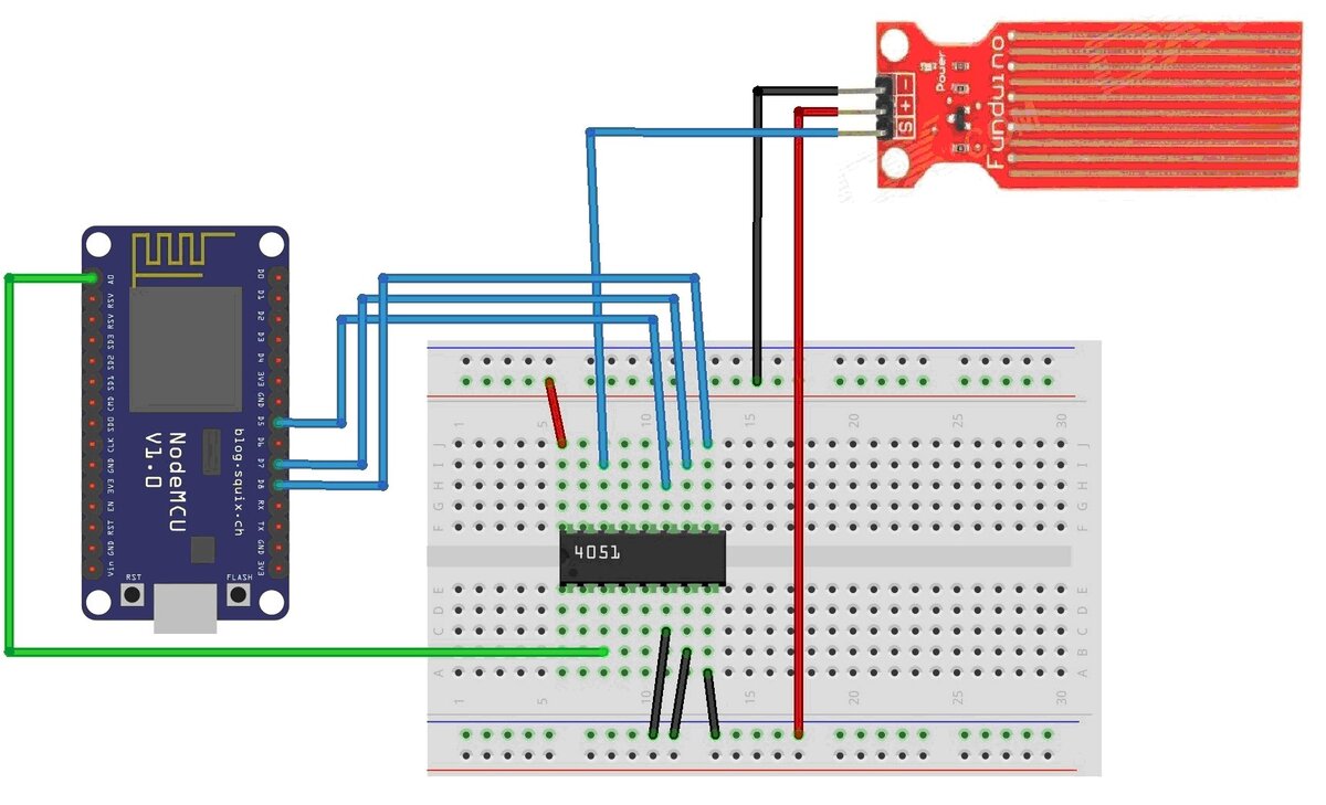 Датчик уровня жидкости esp8266