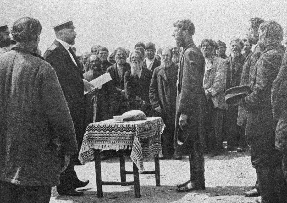 Агитация Столыпина за выход крестьян с общины и миграцию в Сибирь