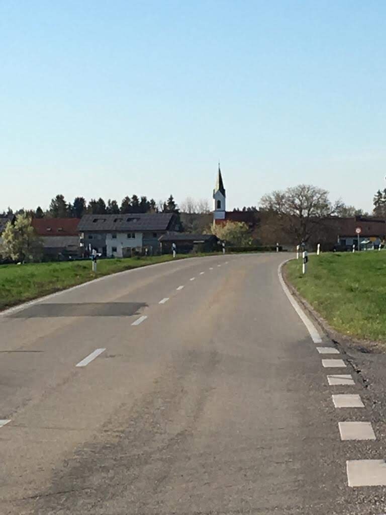 Деревушка в Баварии. Мое фото.