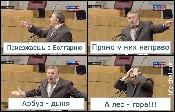 Владимир Вольфович справедливо возмущен особенностями болгарского)