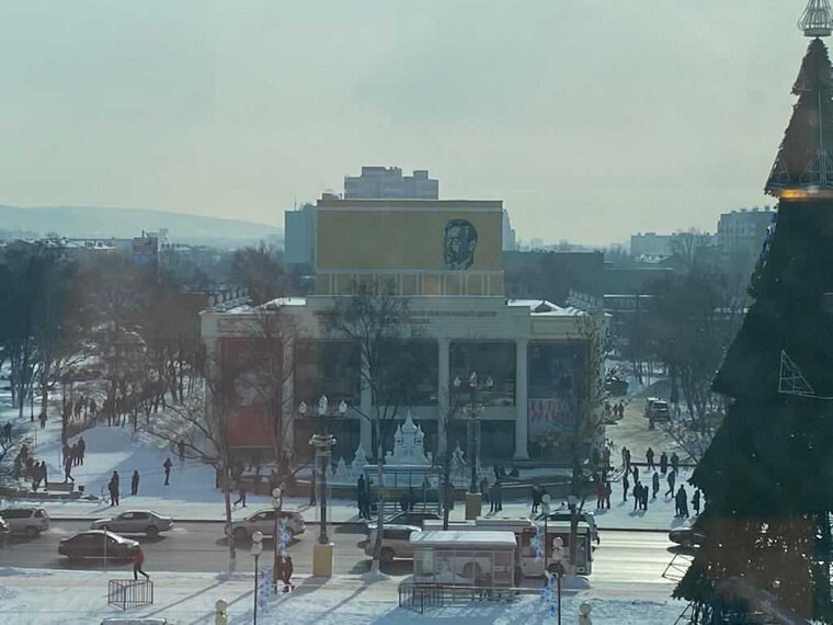 В Южно - Сахалинске , как и по всему приморью, сегодня холодно.