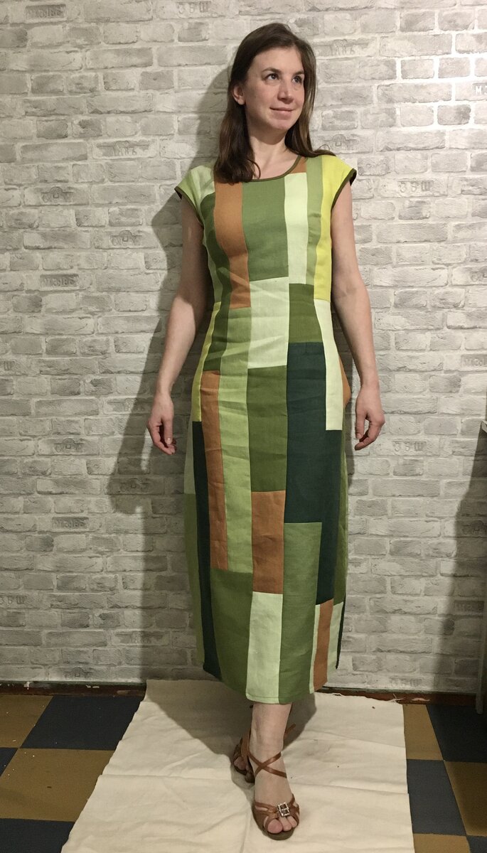 Лоскутное платье.