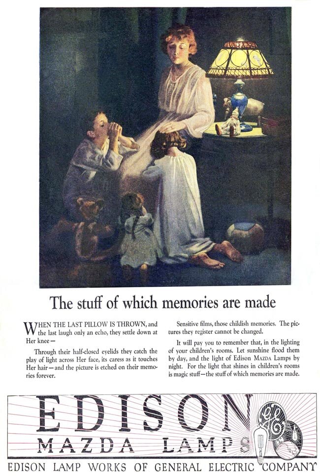 Вещи, которые создают воспоминания - реклама ламп. Какая же сволочь назвала капитализм конкуренцией??