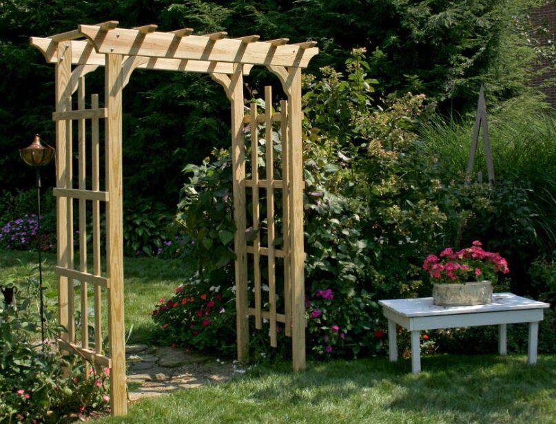 Пергола, зонирование участка. Фото из Интернета.