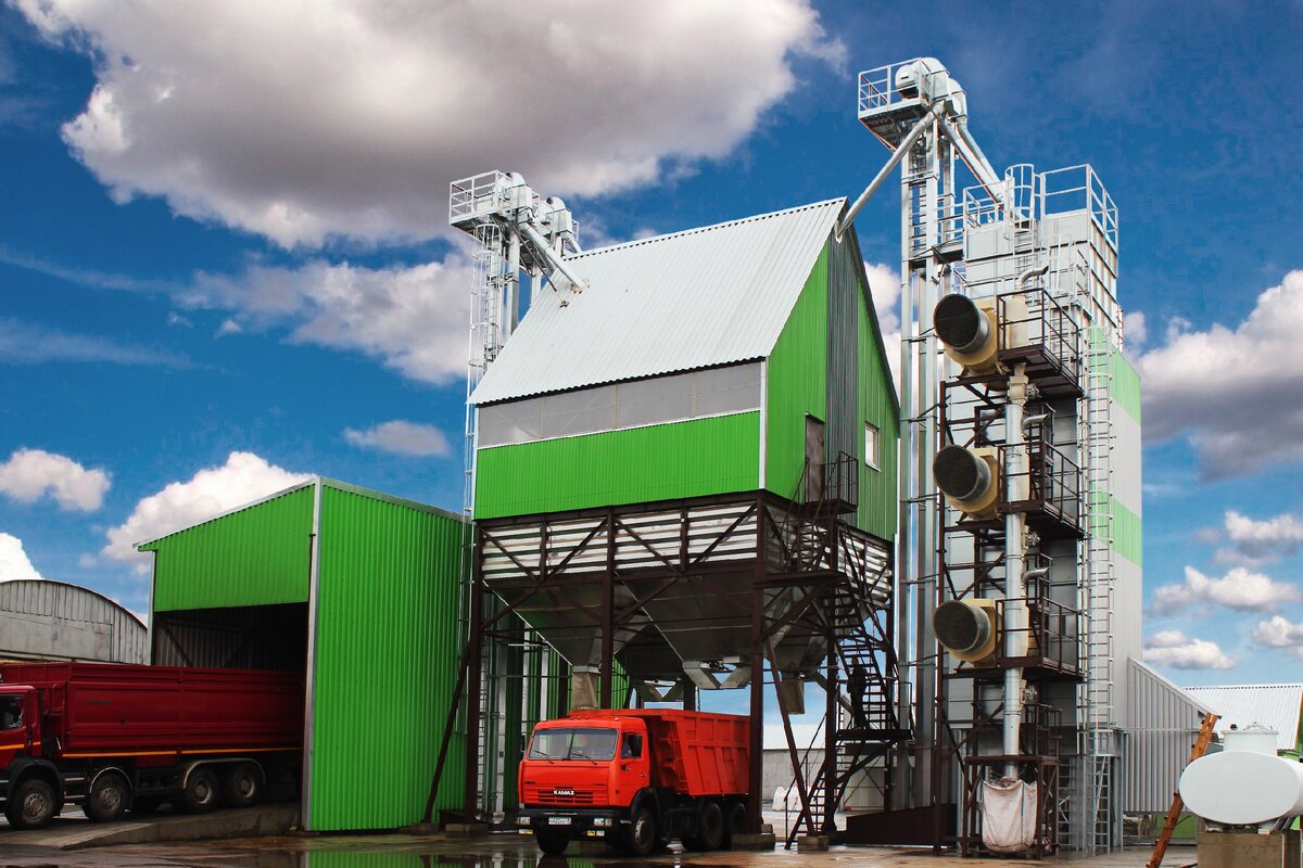 Шахтная зерносушилка